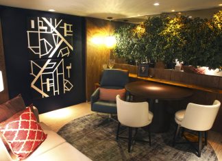 Decoração que evidencia a elegante naturalidade do verde