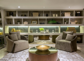 Paredes revestidas de estilo e naturalidade