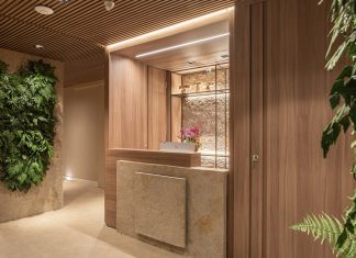Arquitetura e interiores especialmente planejados para um SPA