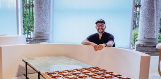 Lucas Caramés estreia na feira de Milão