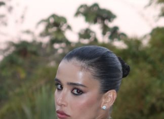 Com Gucci, Livia Nunes participa de evento beneficente