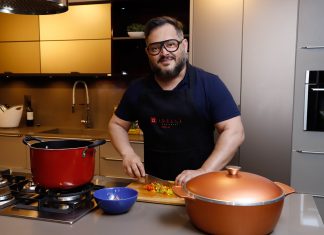 André Alf comanda jantar especial no showroom Idélli