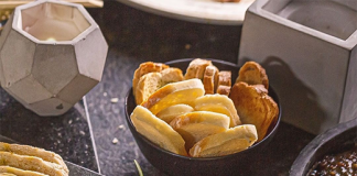 Pedras naturais também em soluções decorativas