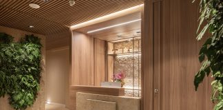 Arquitetura e interiores especialmente planejados para um SPA