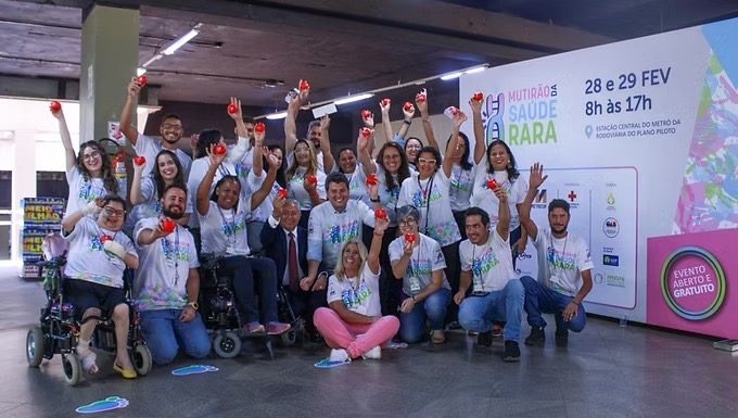 Mutirão da Saúde Rara 2026 leva acolhimento, informação e inclusão à Rodoviária do Plano Piloto