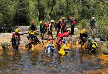Chapada dos Veadeiros recebe curso internacional de resgate em cânions